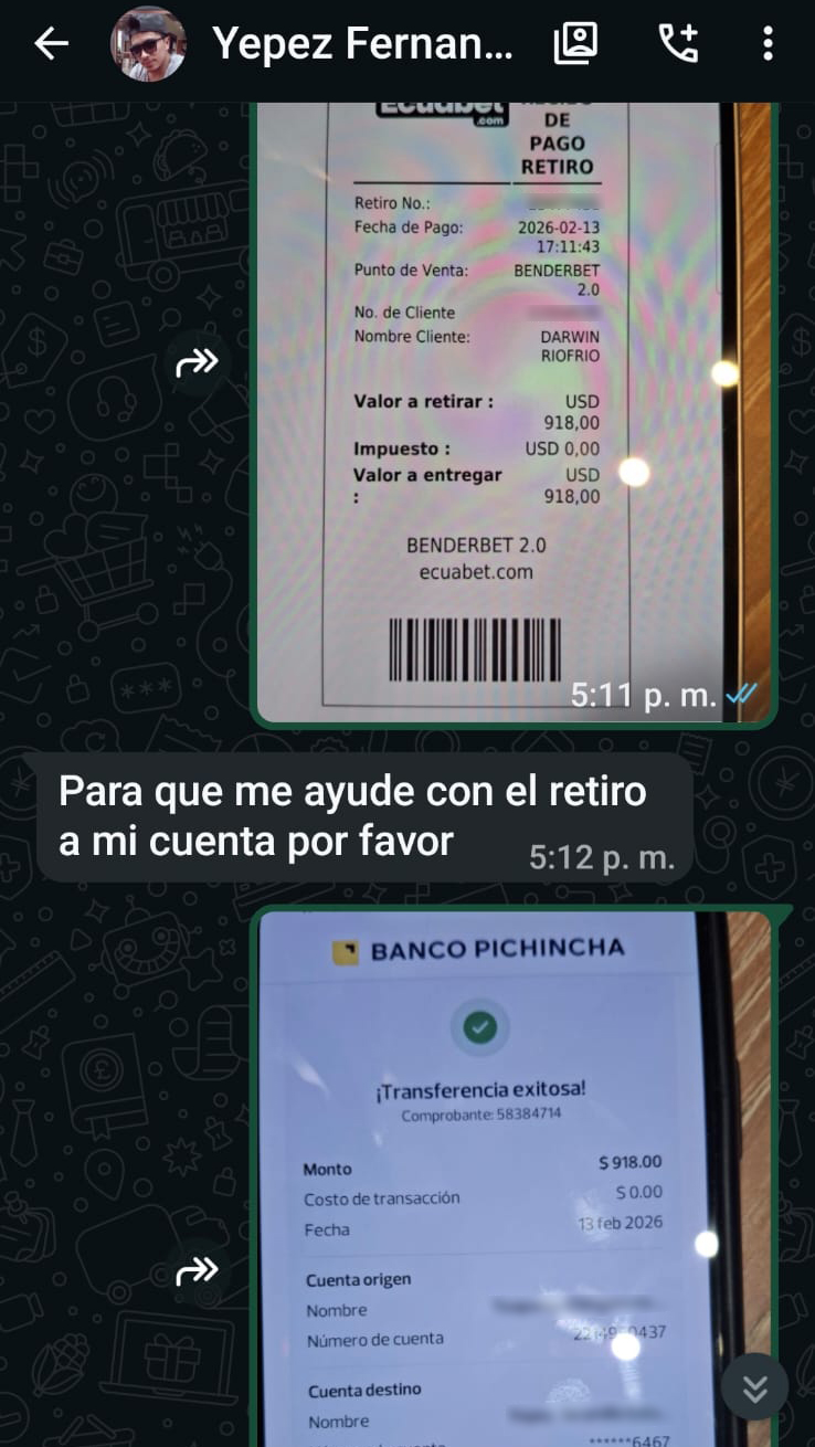 Comprobante de cliente